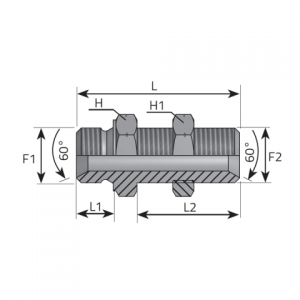 Bulkhead адаптер — AG-метрический / AG метрический. (ANMM..P)